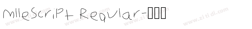 MlleScript Regular字体转换 MlleScript Regular字体转换